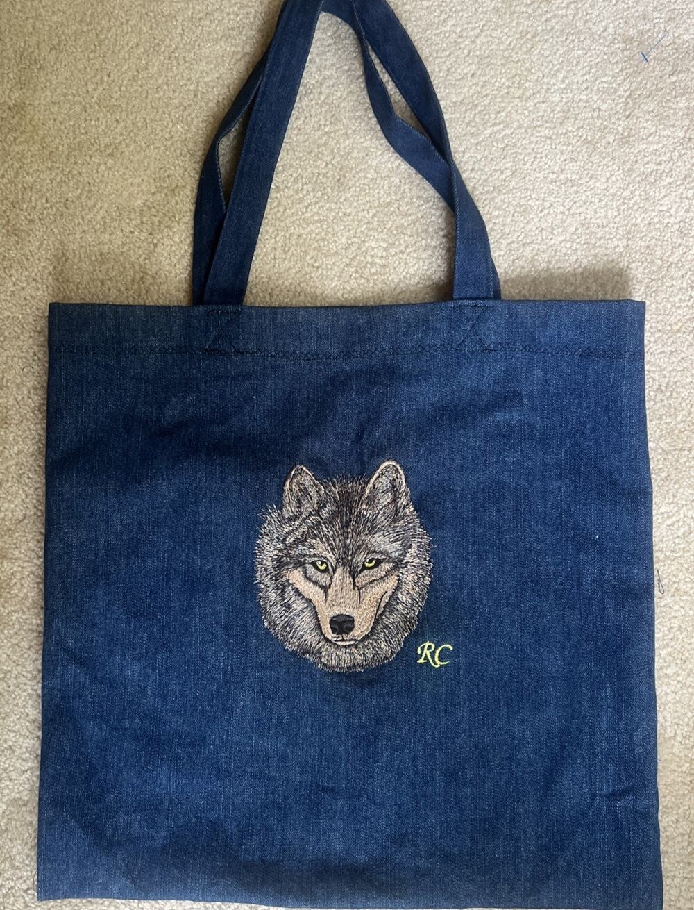 Wolf Print Tote